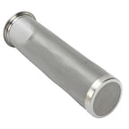 Cold Brew Coffee Filter Stainless Steel Reusable Wide Mouth Mesh Cylindrical Filter with White Gasket for Tea 8x21cm/3.15x8.27in