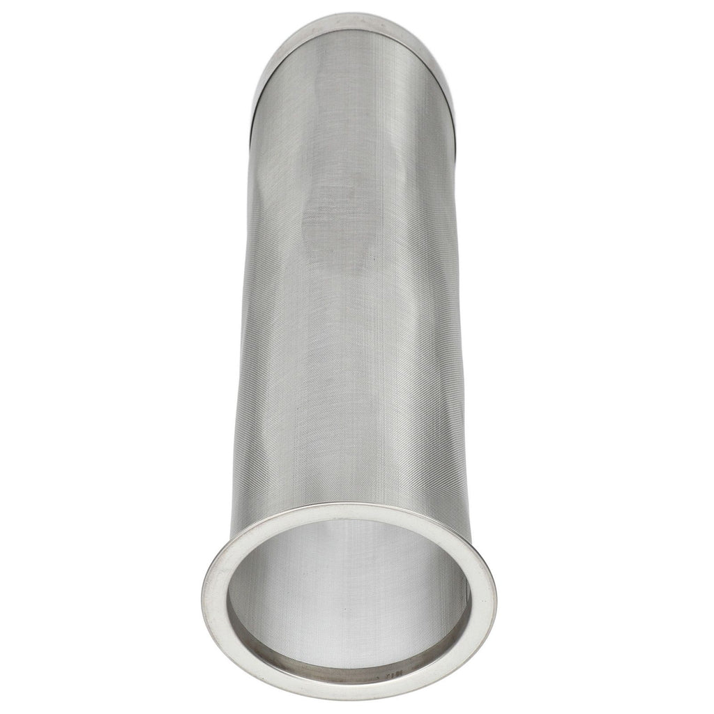 Cold Brew Coffee Filter Stainless Steel Reusable Wide Mouth Mesh Cylindrical Filter with White Gasket for Tea 8x21cm/3.15x8.27in