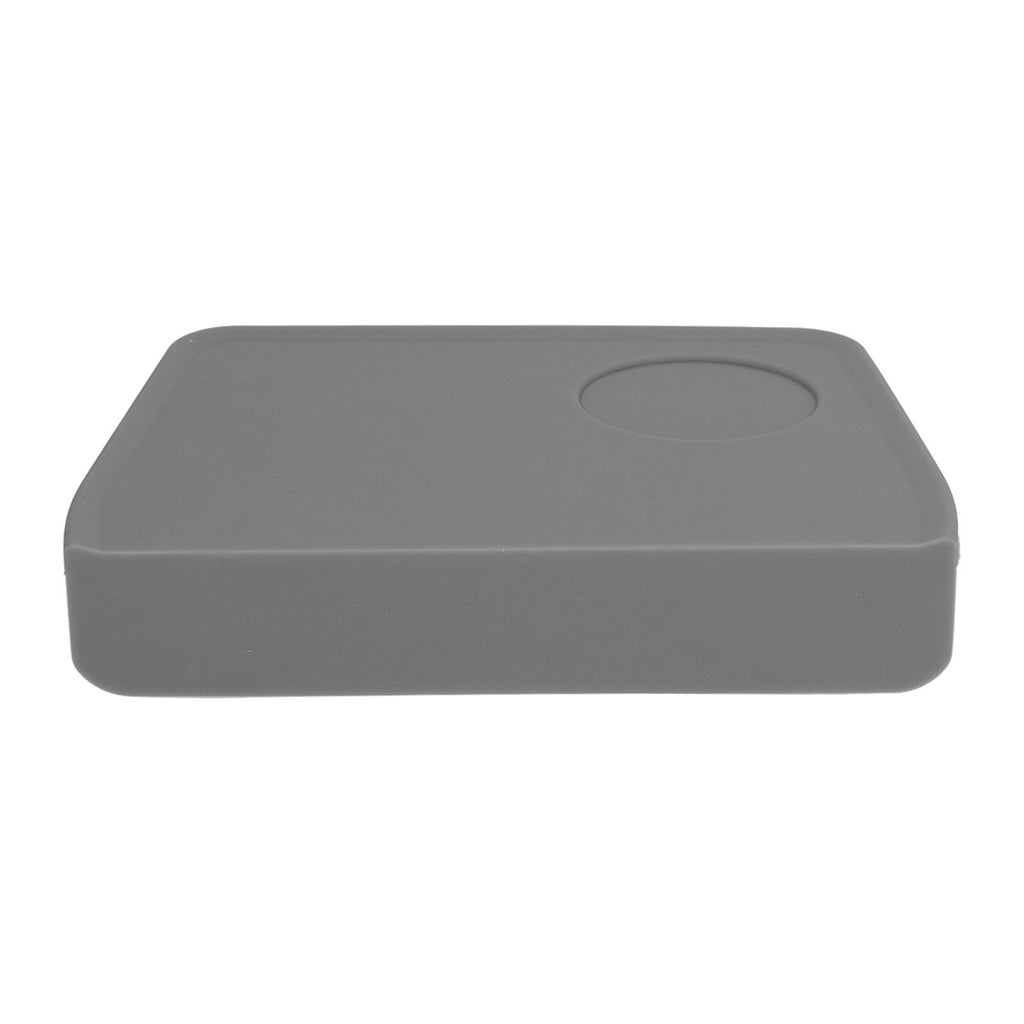 Coffee Tamper Mat with Tamper Slot Silicone Tamping Mat Coffee Pad Tamp Station Tool Grey