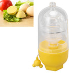 Egg Scrambler Convenient Hand Powered Golden Egg Maker for Mixing Egg Home Kitchen Yellow