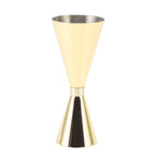 Jigger Stainless Steel 30mm to 60mm Elegant Flexible Jigger Cone for Cocktail Bartending Gold Plating