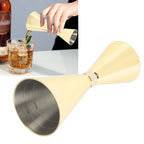 Jigger Stainless Steel 30mm to 60mm Elegant Flexible Jigger Cone for Cocktail Bartending Gold Plating