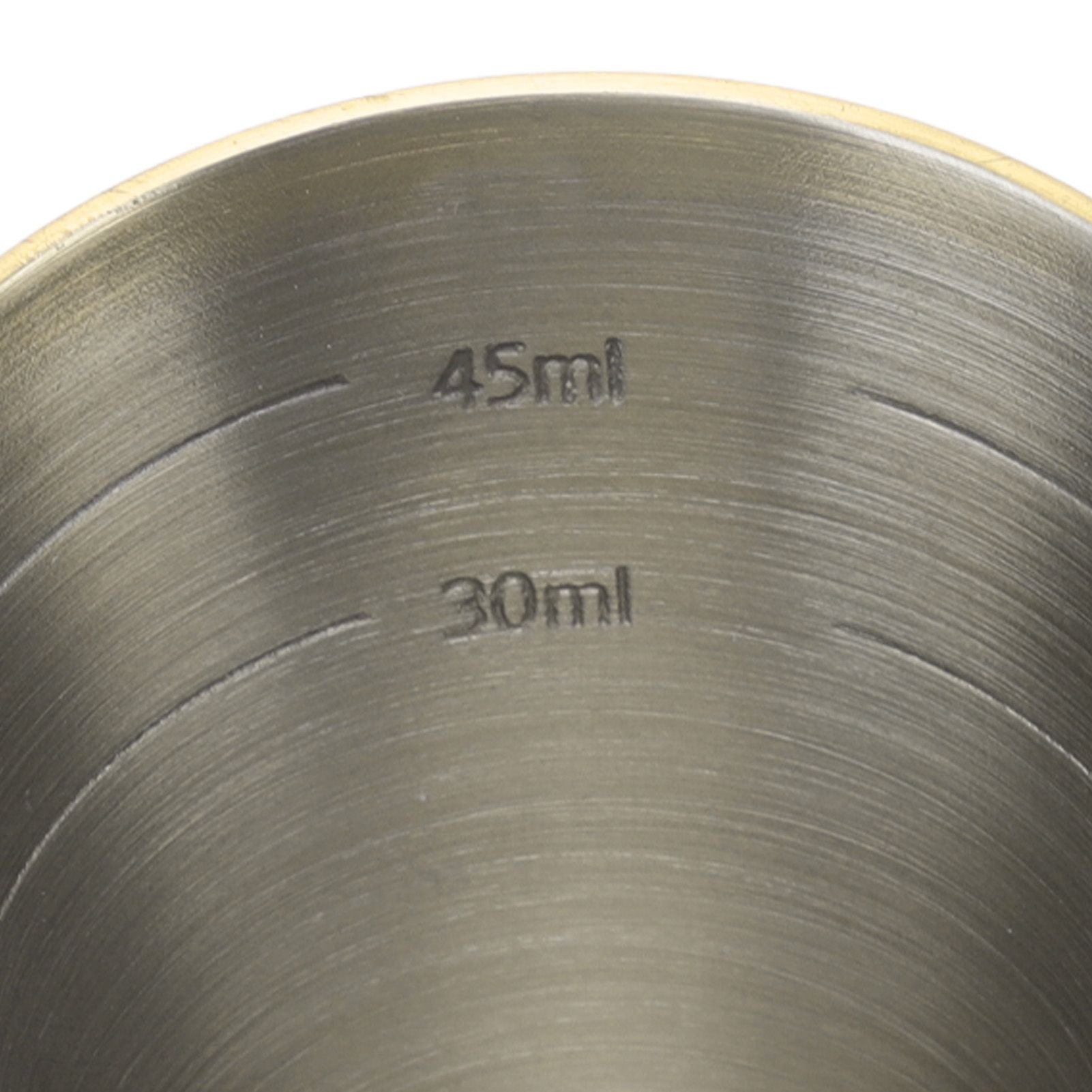 Jigger Stainless Steel 30mm to 60mm Elegant Flexible Jigger Cone for Cocktail Bartending Gold Plating