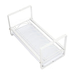 Kitchen Cabinet Storage Shelf Rack Bowls Dishes Plates Drainboard Holder Rustproof Nonslip for Counter Cupboard Pantry White