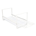 Kitchen Cabinet Storage Shelf Rack Bowls Dishes Plates Drainboard Holder Rustproof Nonslip for Counter Cupboard Pantry White