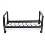 Kitchen Cabinet Storage Shelf Rack Bowls Dishes Plates Drainboard Holder Rustproof Nonslip for Counter Cupboard Pantry Black
