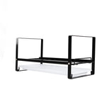 Kitchen Cabinet Storage Shelf Rack Bowls Dishes Plates Drainboard Holder Rustproof Nonslip for Counter Cupboard Pantry Black