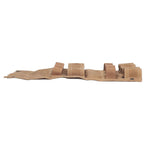 Spice Bottle Bag Foldable Portable Canvas Outdoor Seasoning Jar Holder for Camping Barbecue Picnic Khaki