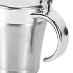 750ML Gravy Boat 304 Stainless Steel Sauce Jug Double Walled Steak Sauce Pot with Lid