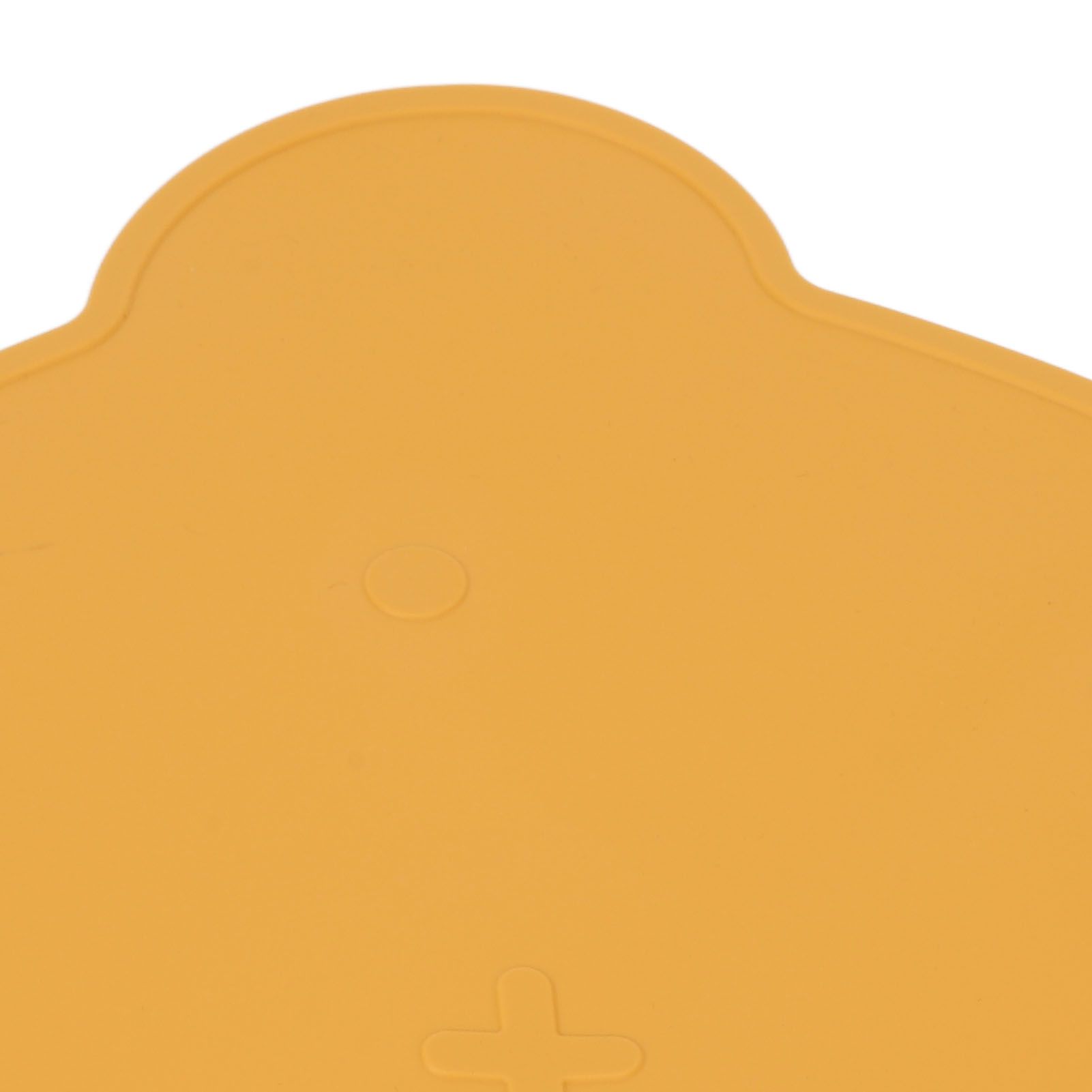 Silicone Placemat Thicken Heat Insulation Anti Slip Soft Elastic Silicone Bear Placemat for Home Hotel Restaurant Yellow