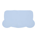 Silicone Placemat Thicken Heat Insulation Anti Slip Soft Elastic Silicone Bear Placemat for Home Hotel Restaurant Blue