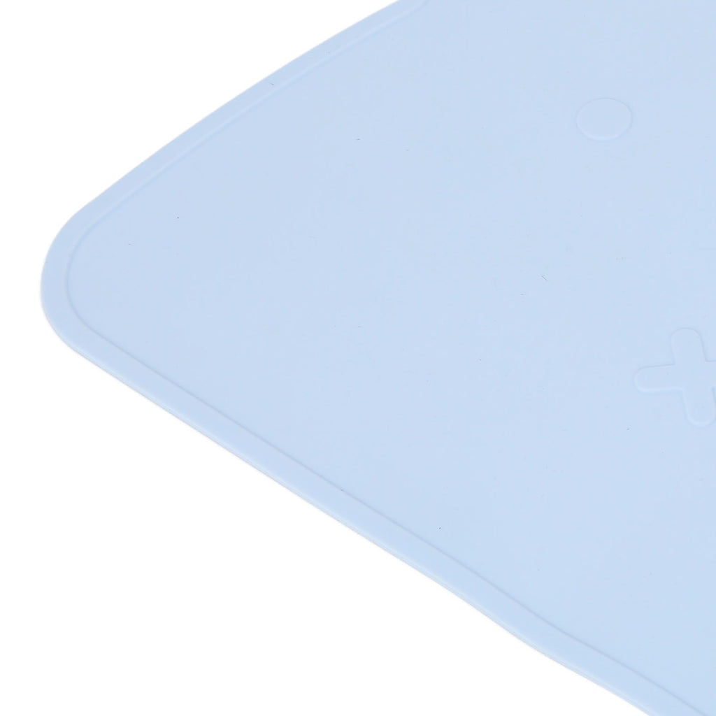 Silicone Placemat Thicken Heat Insulation Anti Slip Soft Elastic Silicone Bear Placemat for Home Hotel Restaurant Blue