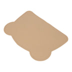 Silicone Placemat Thicken Heat Insulation Anti Slip Soft Elastic Silicone Bear Placemat for Home Hotel Restaurant Brown