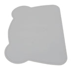 Silicone Placemat Thicken Heat Insulation Anti Slip Soft Elastic Silicone Bear Placemat for Home Hotel Restaurant Grey