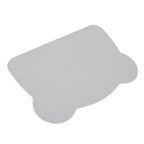 Silicone Placemat Thicken Heat Insulation Anti Slip Soft Elastic Silicone Bear Placemat for Home Hotel Restaurant Grey