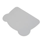 Silicone Placemat Thicken Heat Insulation Anti Slip Soft Elastic Silicone Bear Placemat for Home Hotel Restaurant Grey