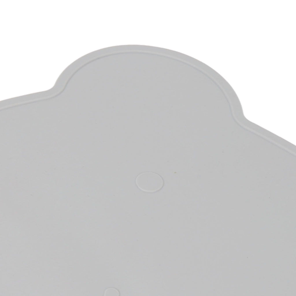 Silicone Placemat Thicken Heat Insulation Anti Slip Soft Elastic Silicone Bear Placemat for Home Hotel Restaurant Grey