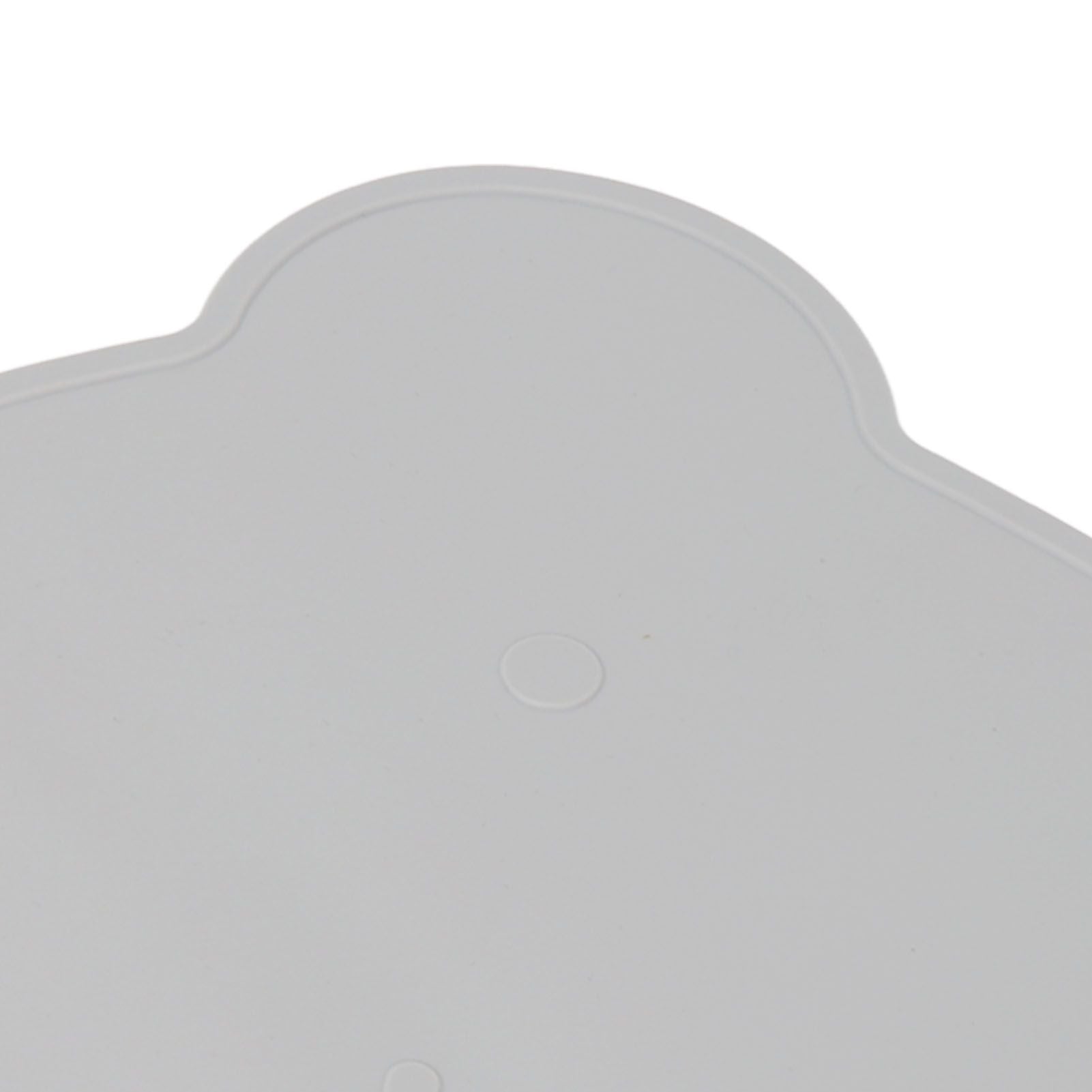 Silicone Placemat Thicken Heat Insulation Anti Slip Soft Elastic Silicone Bear Placemat for Home Hotel Restaurant Grey