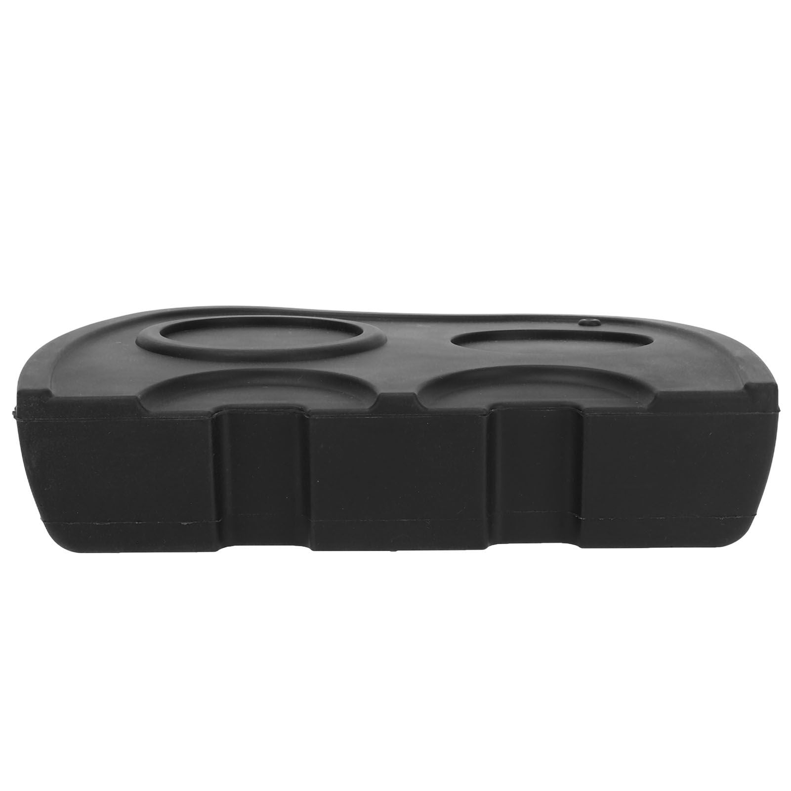 Tampering Corner Mat Silicone Tamping Pad Coffee Tamper Mat Double Heads for Kitchen Pub Coffee Accessories Black