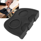 Tampering Corner Mat Silicone Tamping Pad Coffee Tamper Mat Double Heads for Kitchen Pub Coffee Accessories Black
