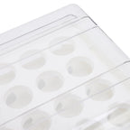 Egg Drawer Double Layer Transparent 32 Lattice Large Capacity Egg Storage Box for Refrigerator White