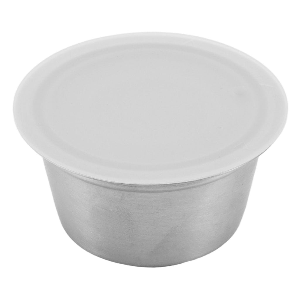 Refillable Coffee Capsule Stainless Steel High Temperature Resistant Reusable Coffe Pod for Home White