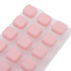 Ice Cube Tray Safe Healthy Easy Release Stackable 24 Cubes Multipurpose Ice Maker Mold with Lid for Popsicles Puddings Pink