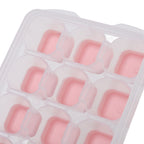 Ice Cube Tray Safe Healthy Easy Release Stackable 24 Cubes Multipurpose Ice Maker Mold with Lid for Popsicles Puddings Pink