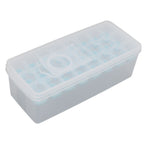 Ice Cube Tray Safe Healthy Easy Release Stackable 24 Cubes Multipurpose Ice Maker Mold with Lid for Popsicles Puddings Blue