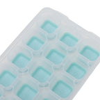 Ice Cube Tray Safe Healthy Easy Release Stackable 24 Cubes Multipurpose Ice Maker Mold with Lid for Popsicles Puddings Blue
