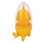 Egg Scrambler Manual Puller Portable Egg Yolk White Mixer with Silicone Pad for Golden Egg Making Yellow