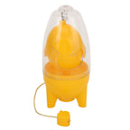 Egg Scrambler Manual Puller Portable Egg Yolk White Mixer with Silicone Pad for Golden Egg Making Yellow