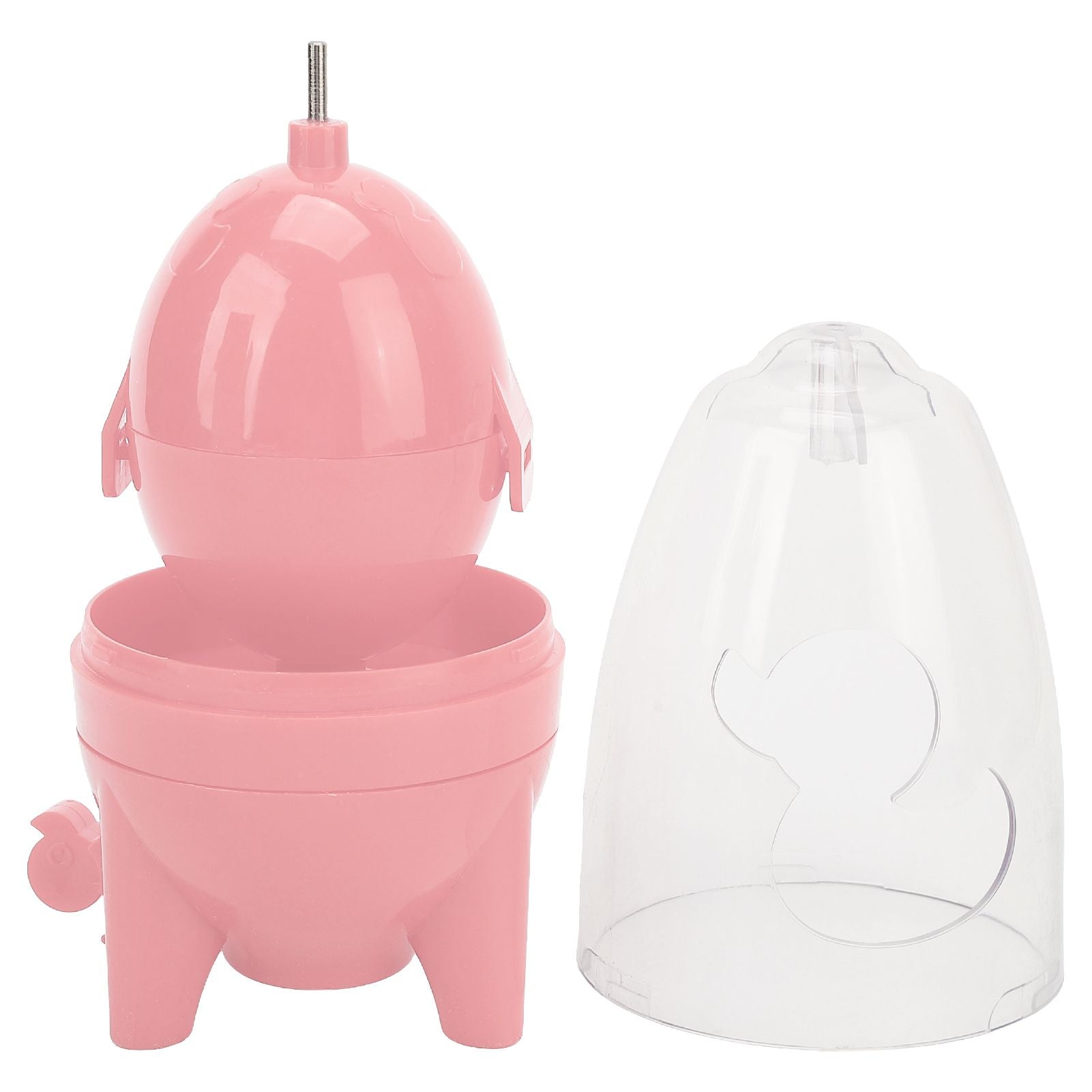 Egg Spinners Perfect Protection Food Grade Silicone Pad Mix Egg White Yolk Simple Operation Egg Shaker for Household Pink