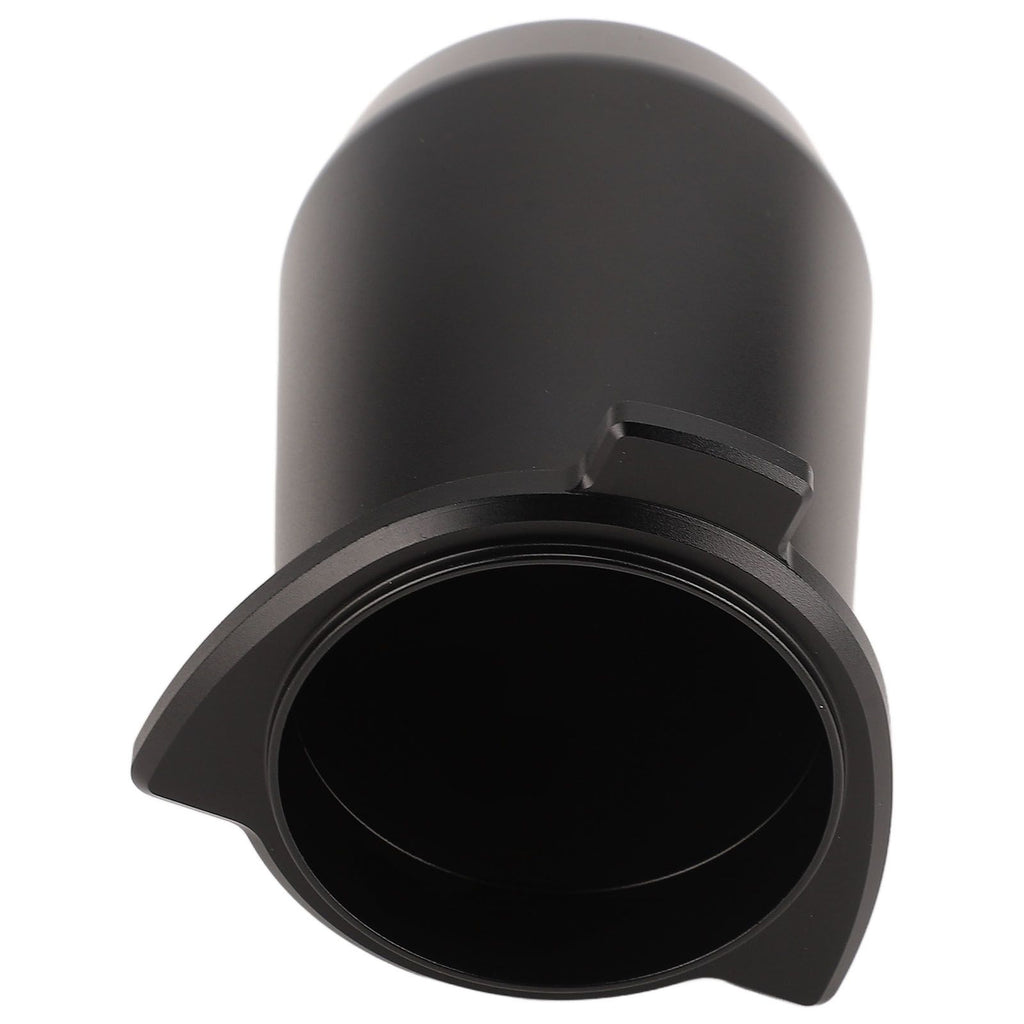 Coffee Powder Cup 54mm Aluminum Alloy Powder Feeder Cup Compact Lightweight Anti Flying Coffee Dosing Mug for Breville 8 Black