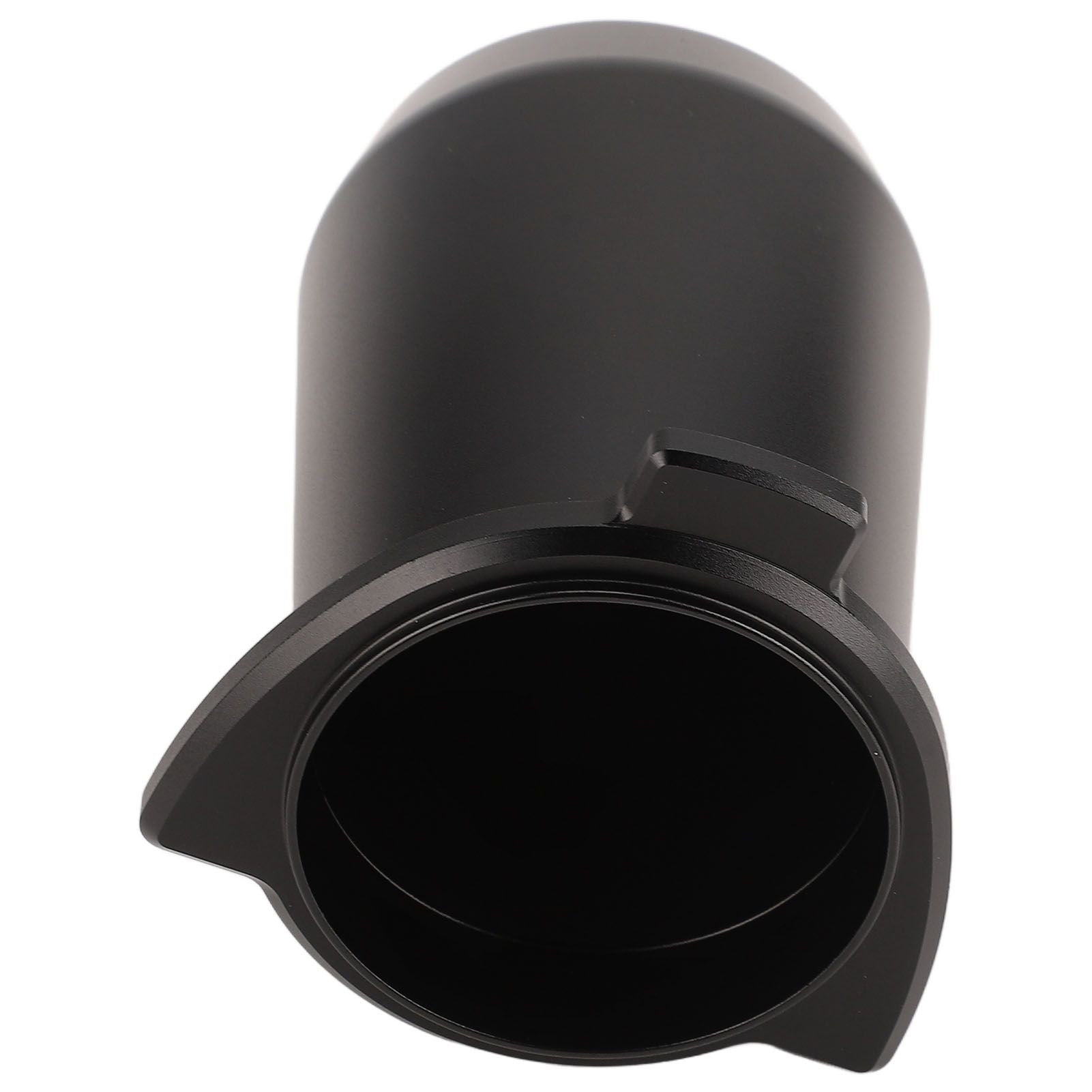Coffee Powder Cup 54mm Aluminum Alloy Powder Feeder Cup Compact Lightweight Anti Flying Coffee Dosing Mug for Breville 8 Black