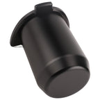 Coffee Powder Cup 54mm Aluminum Alloy Powder Feeder Cup Compact Lightweight Anti Flying Coffee Dosing Mug for Breville 8 Black
