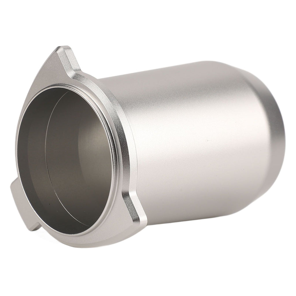 Coffee Powder Cup 54mm Aluminum Alloy Powder Feeder Cup Compact Lightweight Anti Flying Coffee Dosing Mug for Breville 8 Silver