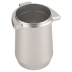 Coffee Powder Cup 54mm Aluminum Alloy Powder Feeder Cup Compact Lightweight Anti Flying Coffee Dosing Mug for Breville 8 Silver