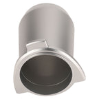 Coffee Powder Cup 54mm Aluminum Alloy Powder Feeder Cup Compact Lightweight Anti Flying Coffee Dosing Mug for Breville 8 Silver