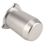 Coffee Powder Cup 54mm Aluminum Alloy Powder Feeder Cup Compact Lightweight Anti Flying Coffee Dosing Mug for Breville 8 Silver