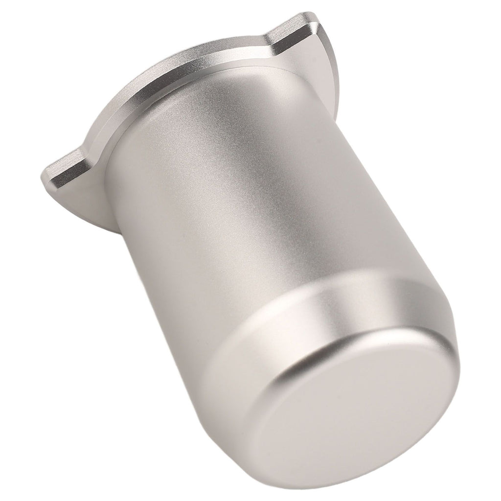 Coffee Powder Cup 54mm Aluminum Alloy Powder Feeder Cup Compact Lightweight Anti Flying Coffee Dosing Mug for Breville 8 Silver