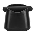 Coffee Knock Box Drop Resistant Prevent Slip Small Knock Container with Removable Knock Bar for Coffee Ground Black