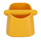 Coffee Knock Box Drop Resistant Prevent Slip Small Knock Container with Removable Knock Bar for Coffee Ground Yellow