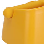 Coffee Knock Box Drop Resistant Prevent Slip Small Knock Container with Removable Knock Bar for Coffee Ground Yellow