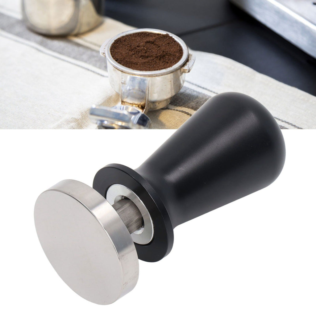 Coffee Powder Hammer Constant Elasticity Stainless Steel Coffee Tamper for Home Black 58mm/2.3in