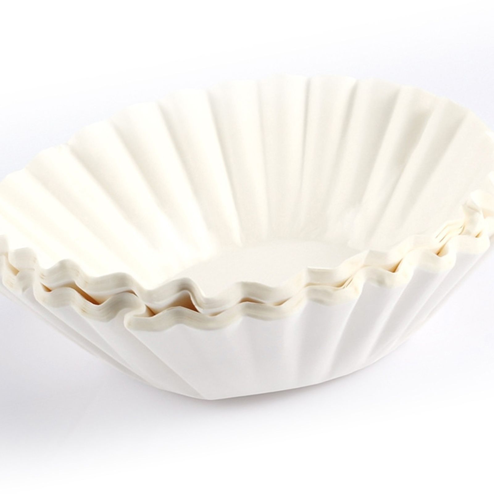 Disposable Coffee Filter Set Basket Coffee Filter Paper Replacement Accessory for Coffee Maker 50 Sheet