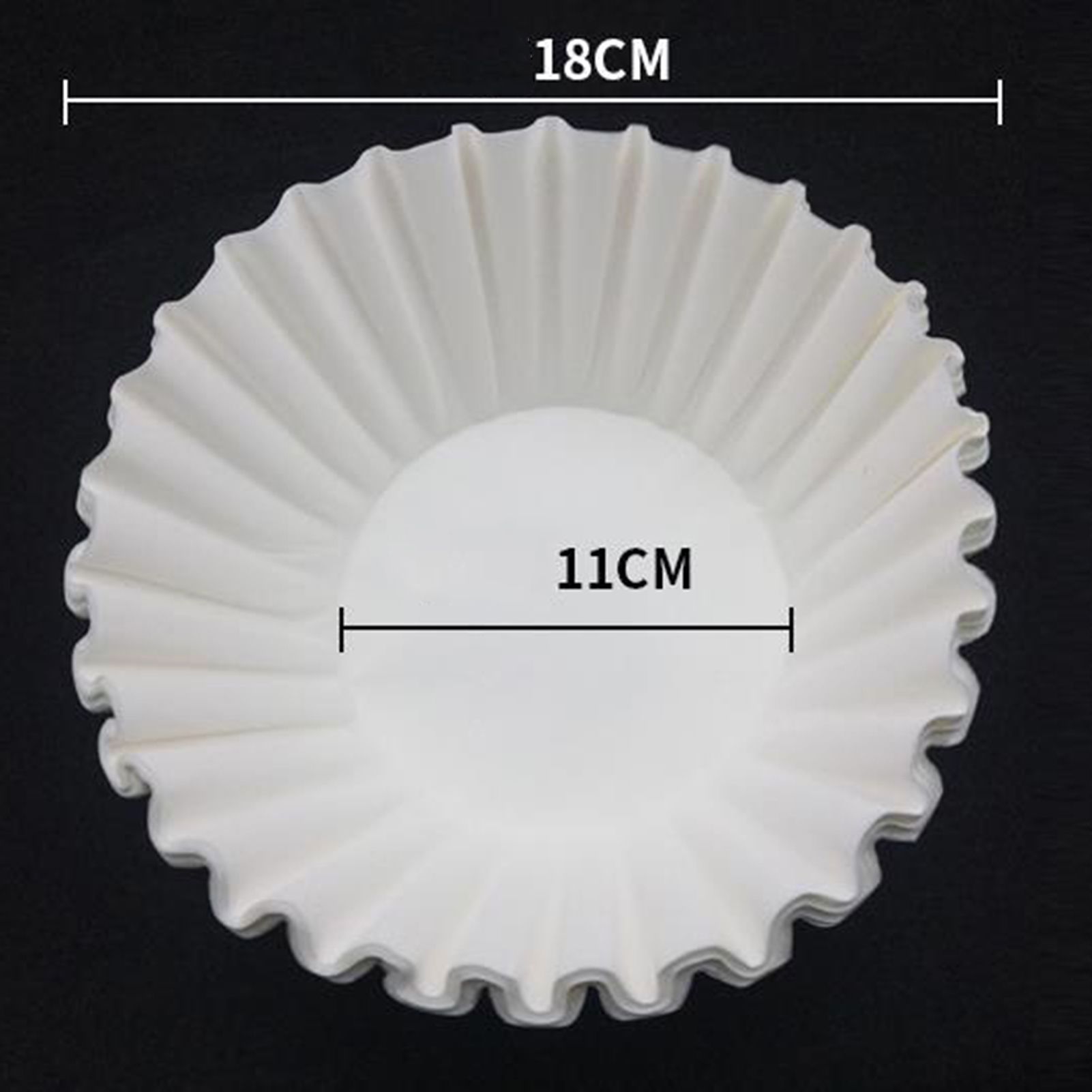 Disposable Coffee Filter Set Basket Coffee Filter Paper Replacement Accessory for Coffee Maker 50 Sheet