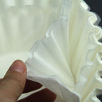 Disposable Coffee Filter Set Basket Coffee Filter Paper Replacement Accessory for Coffee Maker 50 Sheet