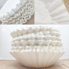 Disposable Coffee Filter Set Basket Coffee Filter Paper Replacement Accessory for Coffee Maker 100 Sheet
