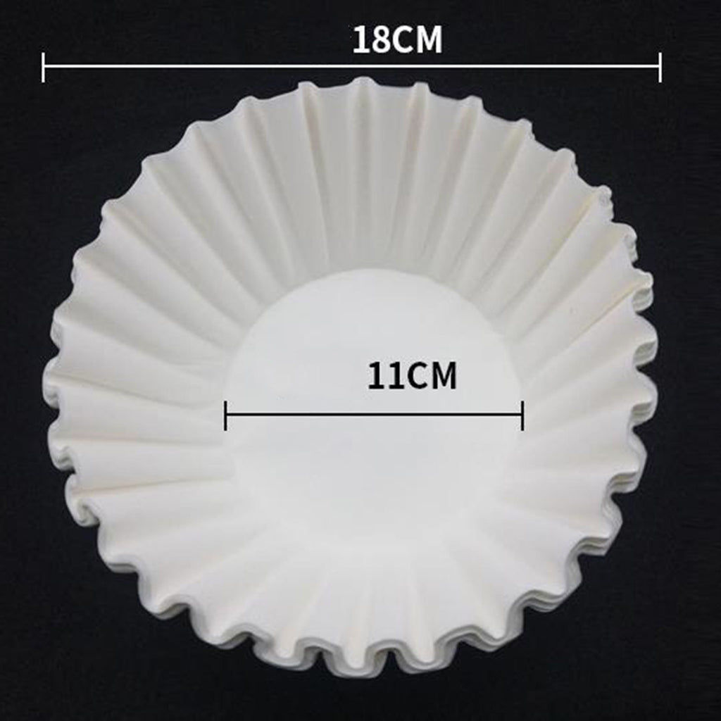Disposable Coffee Filter Set Basket Coffee Filter Paper Replacement Accessory for Coffee Maker 100 Sheet